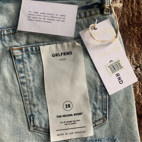 GRLFRND Helena Ripped Denim Shorts Acetone - Picture 9 of 9